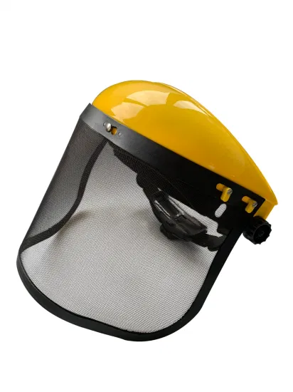 Face Protector PP Head Gear with Mesh Visor for Face Protection